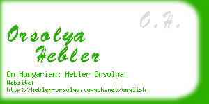 orsolya hebler business card